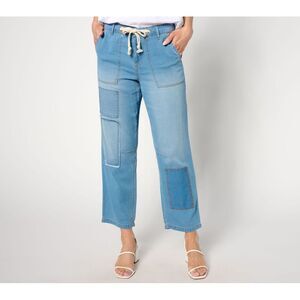 Maya J Women's Pants Sz 16 Straight Leg Ankle Pant Blue A648223